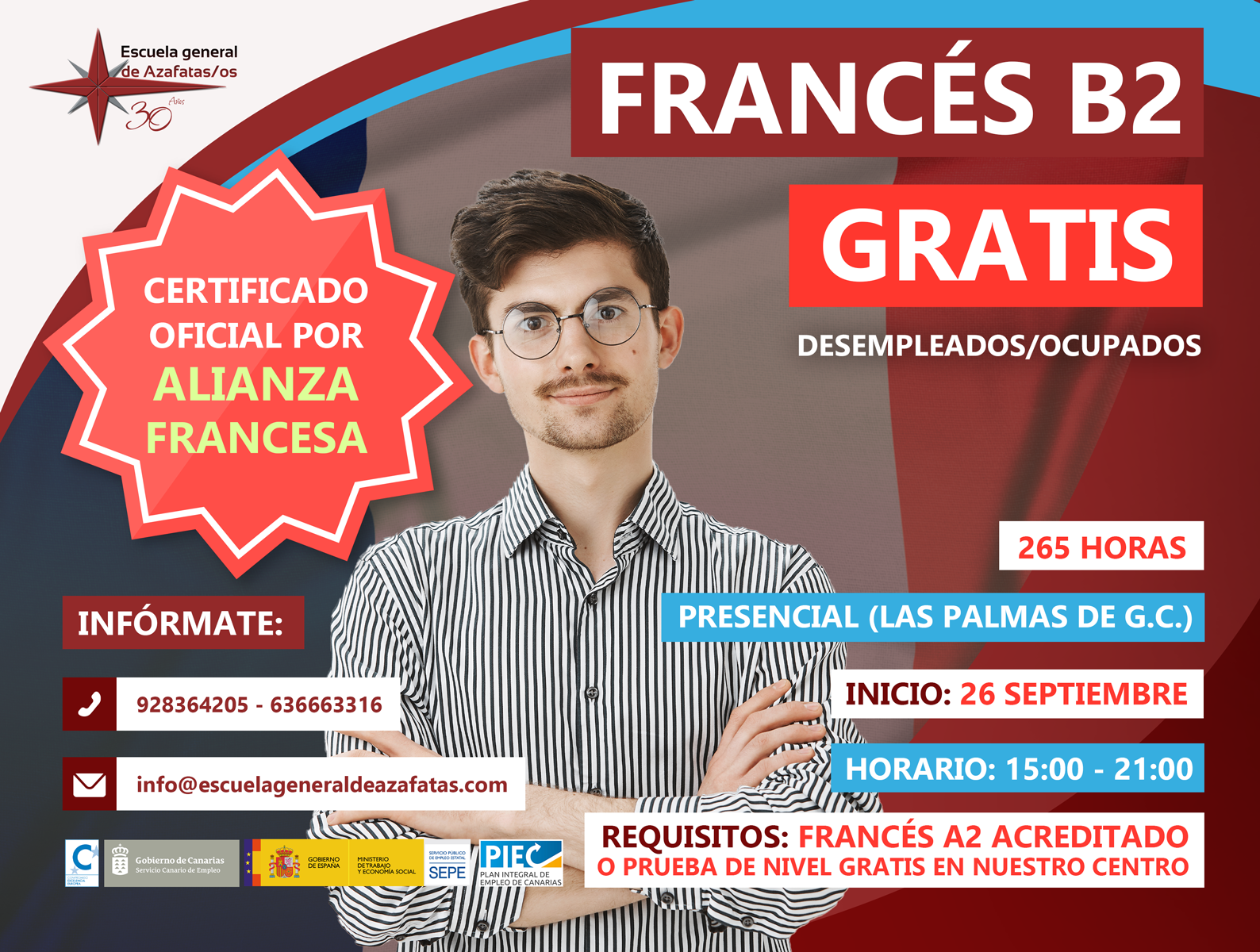 Cursos Gratuitos Francés B1 Y Francés B2 - Escuela General De Azafatas ...